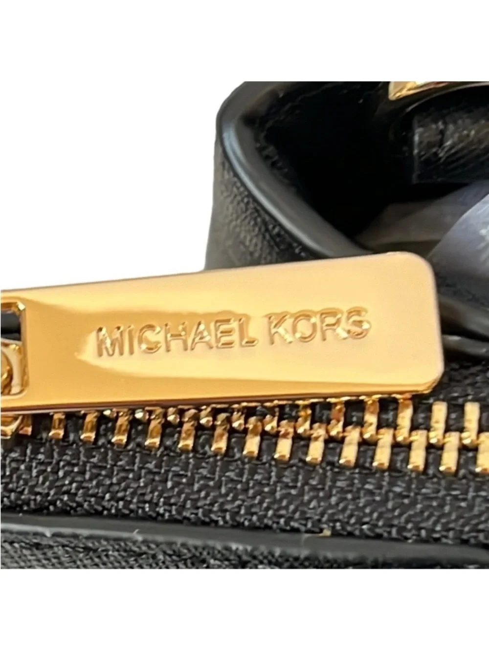 Michael Kors Black Leather Satchel Crossbody Bag QVC Exclusive NWT - Picture 11 of 13